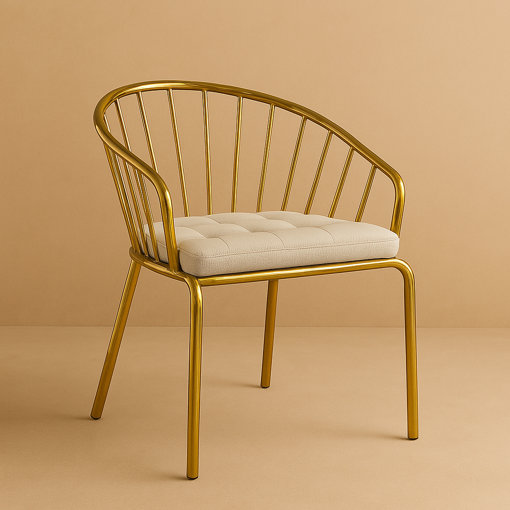 Silla Royal Gold – Lujo y Comodidad en Cada Detalle